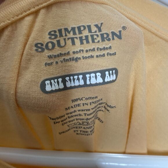 Simply Southern Don't Look Back You Are Not Going That Way Orange Tee T shirt OS - Picture 3 of 4